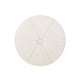 Ottoman | Button Tufted Beige Fabric | Plush Round Shape 28"