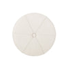 Ottoman | Button Tufted Beige Fabric | Plush Round Shape 28’’ BM335359