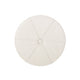 Ottoman | Button Tufted Beige Fabric | Plush Round Shape 28’’ BM335359