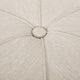 Ottoman | Button Tufted Beige Fabric | Plush Round Shape 28’’ BM335359