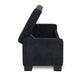 Kera Storage Ottoman Bench | Dark Blue Fabric | Lift Top | 50"