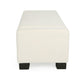 Kera Storage Ottoman Bench | Classic White Fabric | Lift Top | 50’’ BM335365