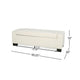 Kera Storage Ottoman Bench | Classic White Fabric | Lift Top | 50’’ BM335365