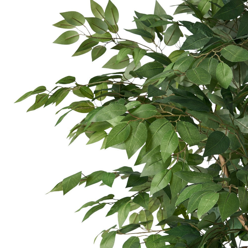Deso Artificial Ficus Tree | Green Leaves w Twisted Trunk | 71’’ BM335369