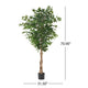 Deso Artificial Ficus Tree | Green Leaves w Twisted Trunk | 71"