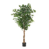 Deso Artificial Ficus Tree | Green Leaves w Twisted Trunk | 71"