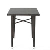 Outdoor Bar Table | 33’’ Square Top | Dark Brown Rattan Woven BM335384