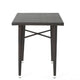 Outdoor Bar Table | 33’’ Square Top | Dark Brown Rattan Woven BM335384
