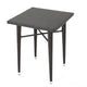 Outdoor Bar Table | 33" Square Top | Dark Brown Rattan Woven