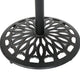 Outdoor Bar Table | 35" Round Carved Top | Antique Bronze Aluminum