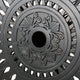 Outdoor Bar Table | 35" Round Carved Top | Antique Bronze Aluminum
