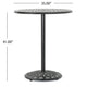 Outdoor Bar Table | 35’’ Round Carved Top | Antique Bronze Aluminum BM335385