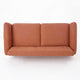 Aly Loveseat | Button Tufted | Burnt Orange | Brown Wood 67’’ BM335394