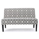 Xen Loveseat | Uniuque Gray and White Pattern Polyester | 50"