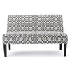 Xen Loveseat | Uniuque Gray and White Pattern Polyester | 50’’ BM335411