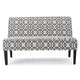 Xen Loveseat | Uniuque Gray and White Pattern Polyester | 50’’ BM335411