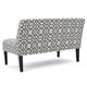 Xen Loveseat | Uniuque Gray and White Pattern Polyester | 50’’ BM335411