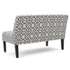 Xen Loveseat | Uniuque Gray and White Pattern Polyester | 50"