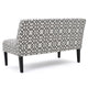 Xen Loveseat | Uniuque Gray and White Pattern Polyester | 50"
