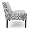 Xen Loveseat | Uniuque Gray and White Pattern Polyester | 50"