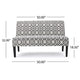 Xen Loveseat | Uniuque Gray and White Pattern Polyester | 50’’ BM335411