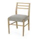 Piny Dining Side Chair Set of 2 | Gray Padded Seat | Wood Ladderback BM335416