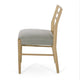 Piny Dining Side Chair Set of 2 | Gray Padded Seat | Wood Ladderback BM335416