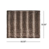Tini 50x60 Throw Blanket | Rich Brown Faux Fur | One Sided Design BM335421