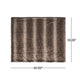 Tini 50x60 Throw Blanket | Rich Brown Faux Fur | One Sided Design BM335421