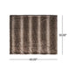 Tini 50x60 Throw Blanket | Rich Brown Faux Fur | One Sided Design