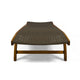 Benna Outdoor Chaise Lounger Set of 2 | Pull-Out Tray | Brown 79"
