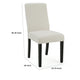 Celine Dining Side Chair Set of 2 | Ivory Fabric and Black Wood Frame BM335438