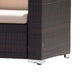 Orene Outdoor Chair Set of 2 | Brown Rattan | Tan Waterproof Fabric