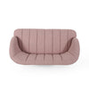Buno Loveseat | Blush Pink Tufted Polyester | Metal Hairpin Legs 50’’ BM335450