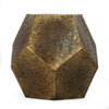 Hexagonal End Table | Gold Aluminium Frame Textured Surface | 20’’ BM335456