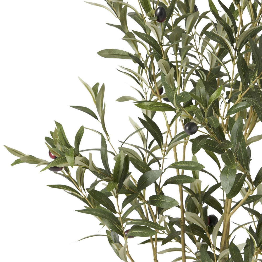 Vina Artificial Olive Tree, Realistic Green Silk Leaves, 47 Inch