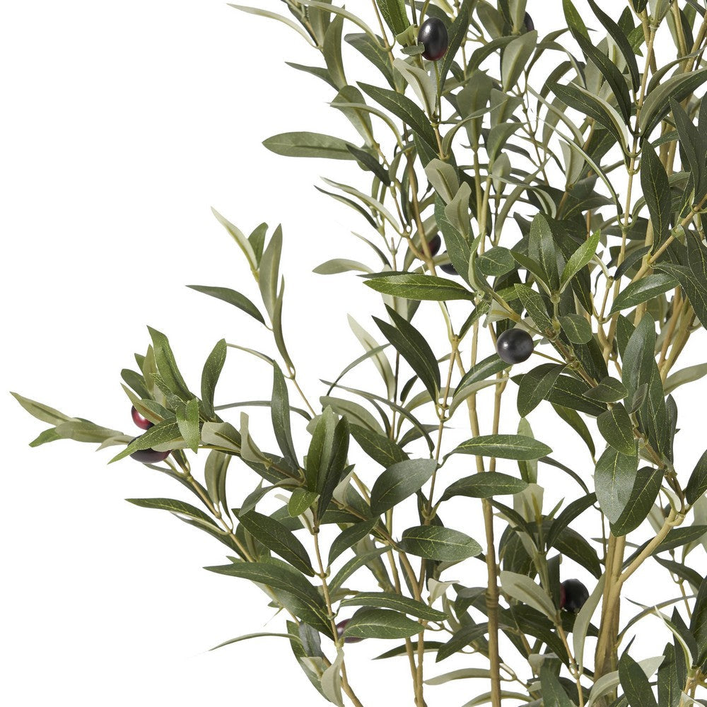 Vina Artificial Olive Tree Realistic Green Silk Leaves 47 Inch