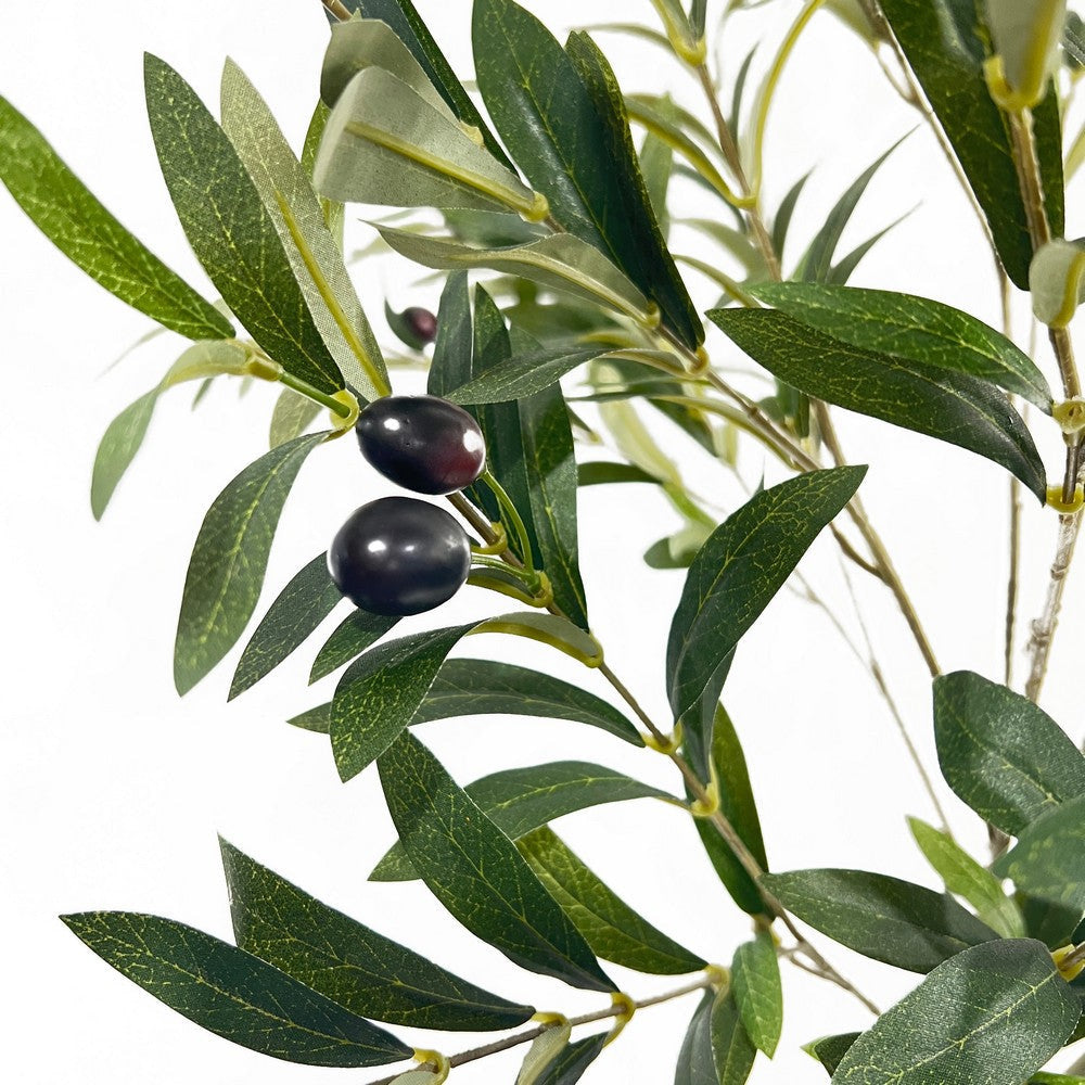 Vina Artificial Olive Tree Realistic Green Silk Leaves 59’’