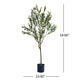 Vina Artificial Olive Tree, Realistic Green Silk Leaves, 59"