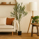 Vina Artificial Olive Tree, Realistic Green Silk Leaves, 59"