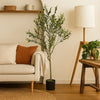 Vina Artificial Olive Tree, Realistic Green Silk Leaves, 59"