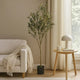 Vina Artificial Olive Tree, Realistic Green Silk Leaves, 71"