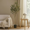 Vina Artificial Olive Tree, Realistic Green Silk Leaves, 71"