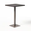Outdoor Square Bar Table | Brown Multi Rattan | Metal Frame