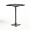 Outdoor Square Bar Table | Brown Multi Rattan | Metal Frame
