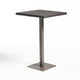 Outdoor Square Bar Table | Brown Multi Rattan | Metal Frame