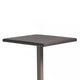 Outdoor Square Bar Table | Brown Multi Rattan | Metal Frame