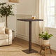 Outdoor Square Bar Table | Brown Multi Rattan | Metal Frame