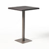 Outdoor Square Bar Table | Brown Multi Rattan | Metal Frame