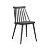 Dining Side Chair Set of 2 | Black Polypropylene | Spindle Backrest BM335471